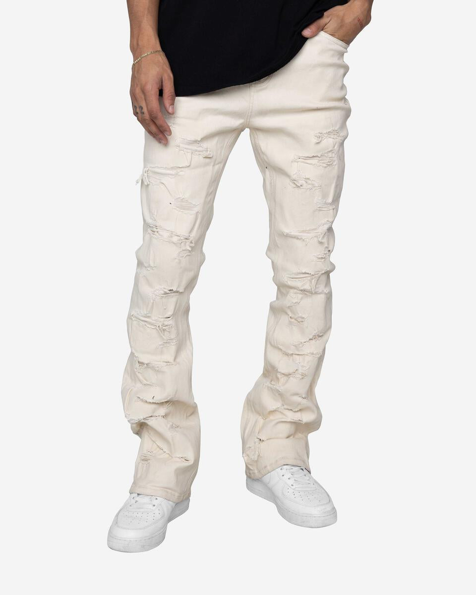 KENNY FLARE JEANS - CREAM