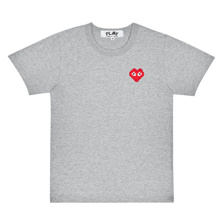 COMME DES GARCONS PLAY x the Artist Invader T-Shirt - Grey - AZ-T322-051-2