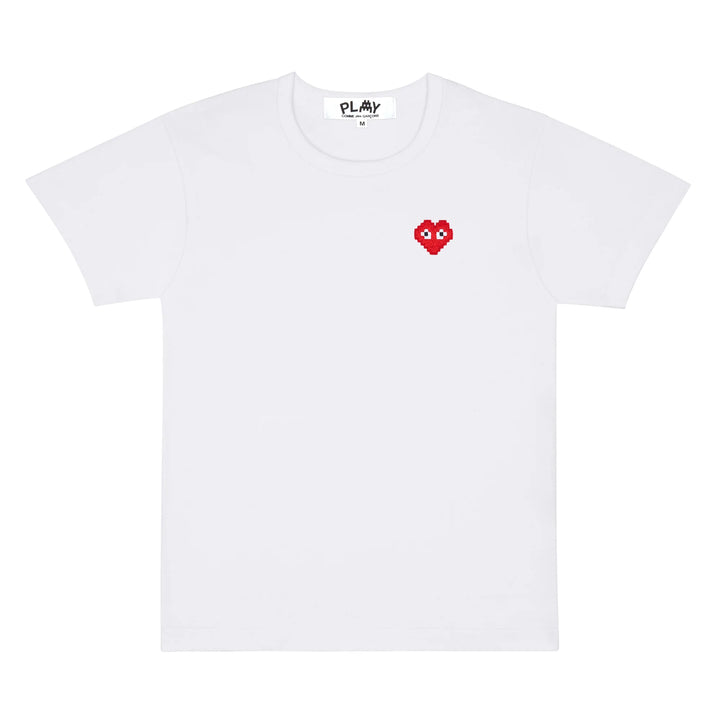 COMME DES GARCONS PLAY x the Artist Invader T-Shirt - White - AZ-T322-051-3