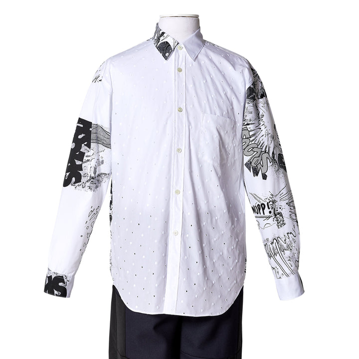 Comme des Garçons SHIRT Christian Marclay Printed Shirt - White