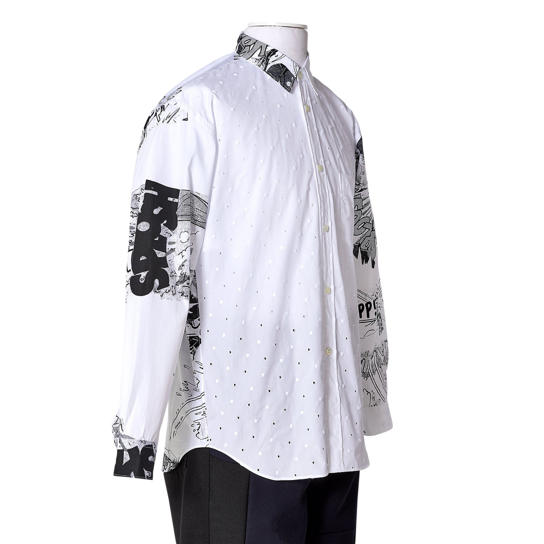 Comme des Garçons SHIRT Christian Marclay Printed Shirt - White