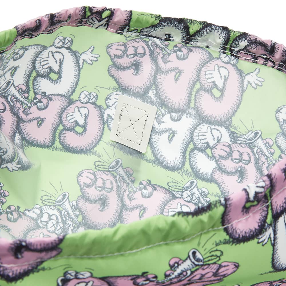 Comme Des Garçons SHIRT X Kaws Pattern Printed Bag - Green & Pink
