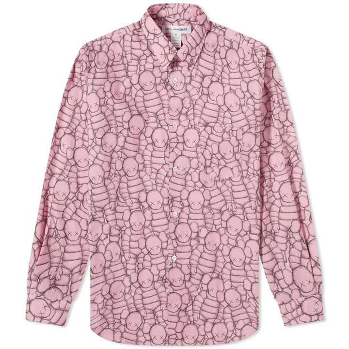 Comme Des Garçons SHIRT X Kaws Print Cotton Poplin Shirt - Print B