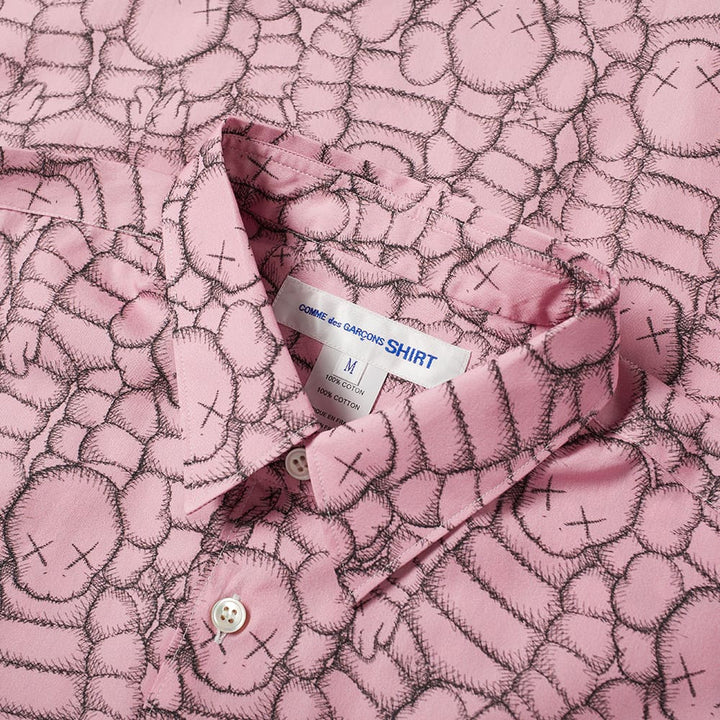 Comme Des Garçons SHIRT X Kaws Print Cotton Poplin Shirt - Print B