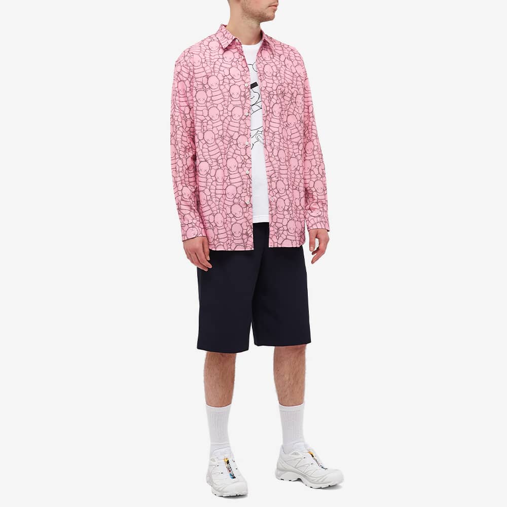 Comme Des Garçons SHIRT X Kaws Print Cotton Poplin Shirt - Print B