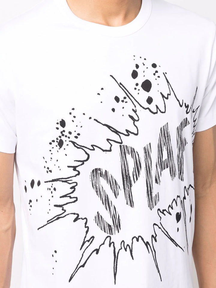 Comme Des Garçons SHIRT Splaf Print T-Shirt - White