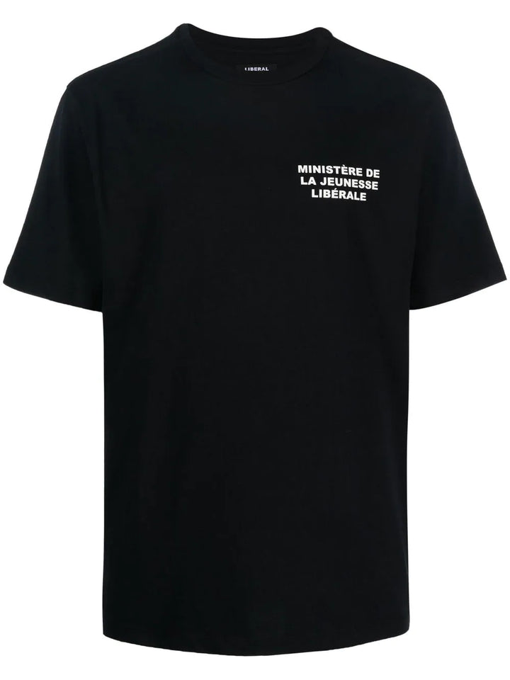 Crew Neck Logo Tee - Black
