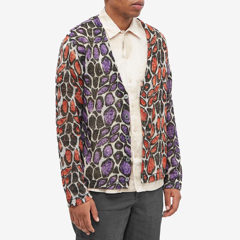 CLOT LEOPARD CARDIGAN - PURPLE