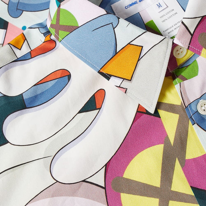 Comme Des Garçons SHIRT X Kaws Print Cotton Poplin Shirt - Print I