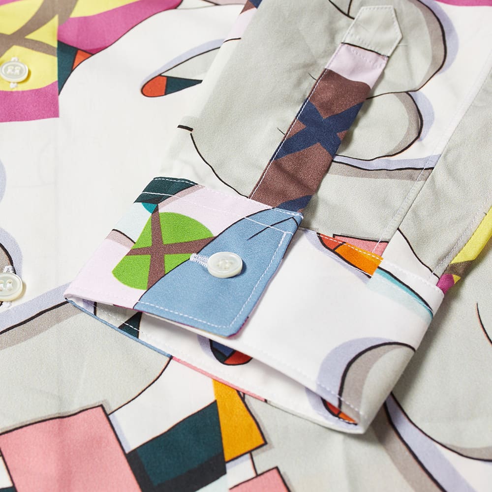 Comme Des Garçons SHIRT X Kaws Print Cotton Poplin Shirt - Print I