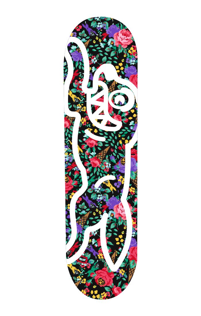 We are proud to partner with ICECREAM to offer their latest collection instore and online at Privei.com.   ICECREAM Botanist Skatedeck - Black: Canadian Maple Skatedeck With Print.
