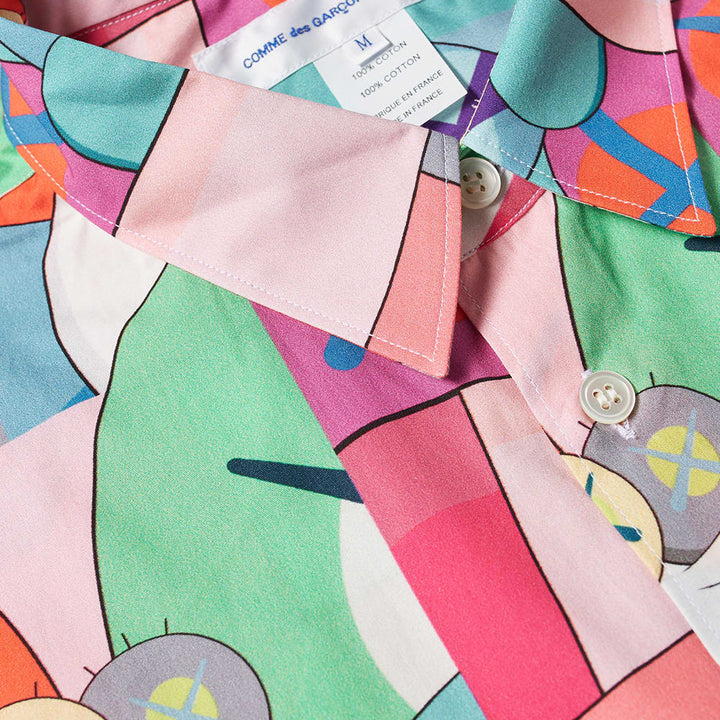 Comme Des Garçons SHIRT X Kaws Print Cotton Poplin Shirt - Print H