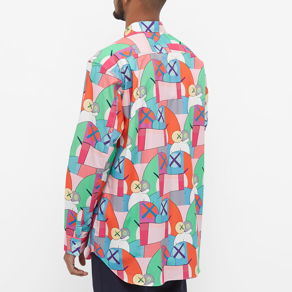 Comme Des Garçons SHIRT X Kaws Print Cotton Poplin Shirt - Print H
