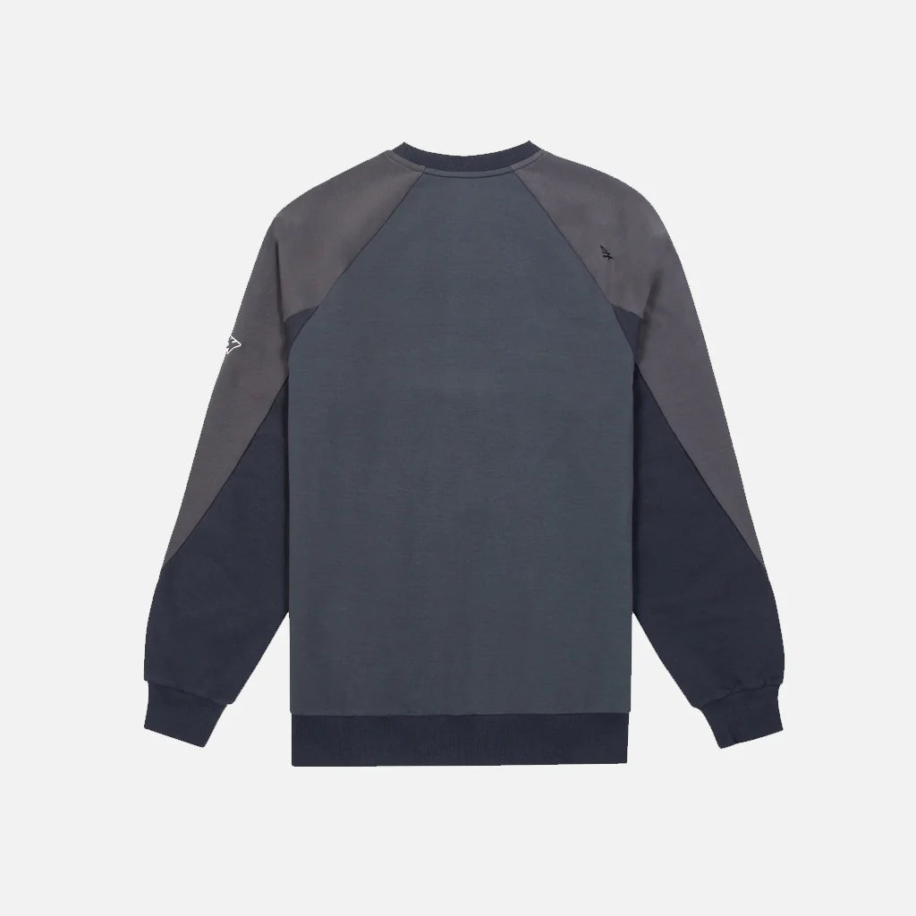 Paper Planes Color Block Crewneck - Sapphire