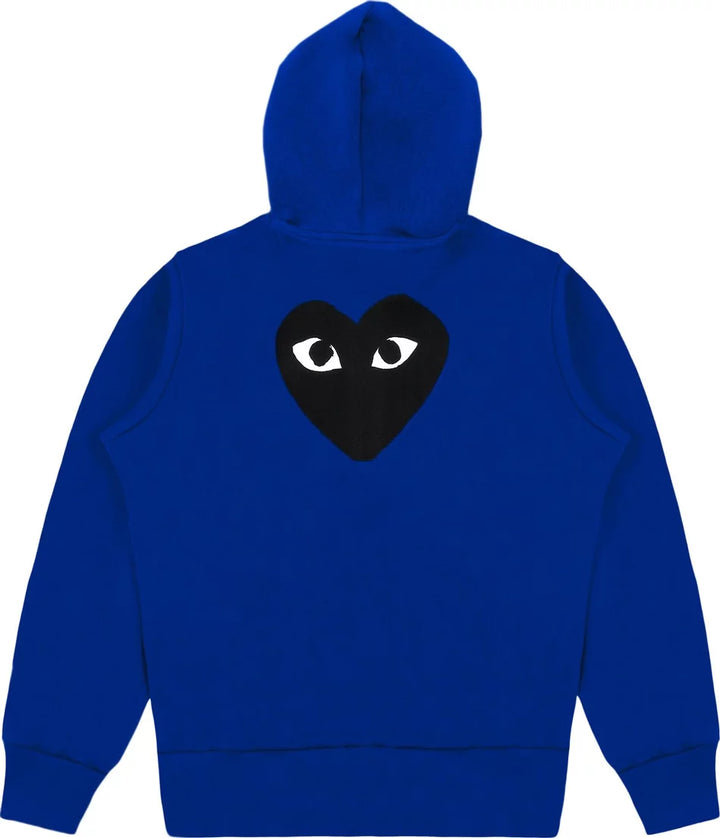 COMME DES GARCONS PLAY Zip Up Hoodie - Blue - AZ-T254-051-2