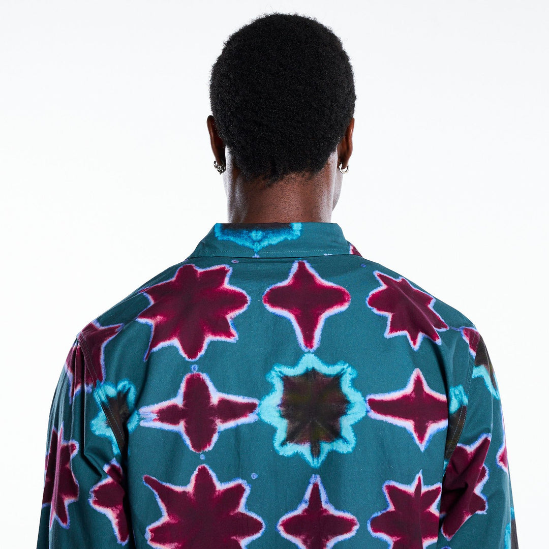 PLEASURES SULFUR LS BUTTON DOWN - BLUE