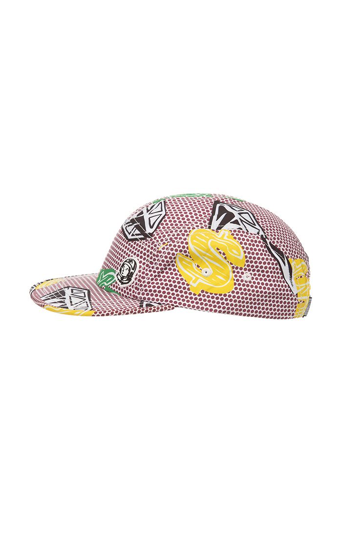 Billionaire Boys Club bb spotted diamond panel hat - White