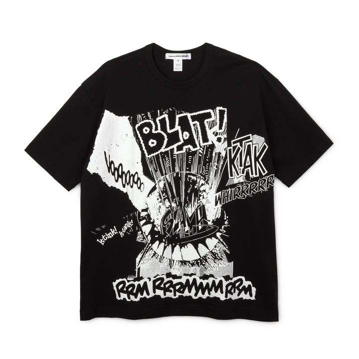 Comme Des Garçons SHIRT x Christian Marclay Print A Oversized T-Shirt - Black