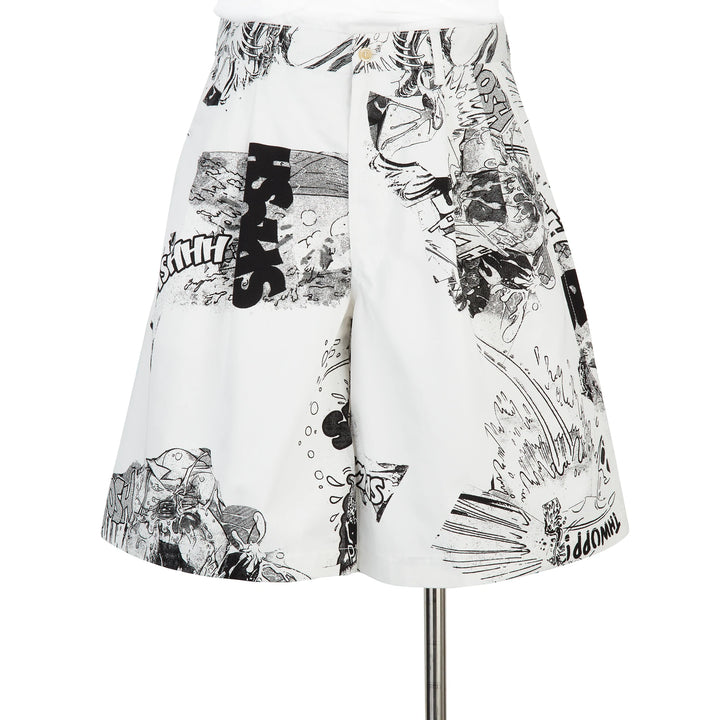 Comme Des Garçons SHIRT x Christian Marclay Cotton Shorts - Print A