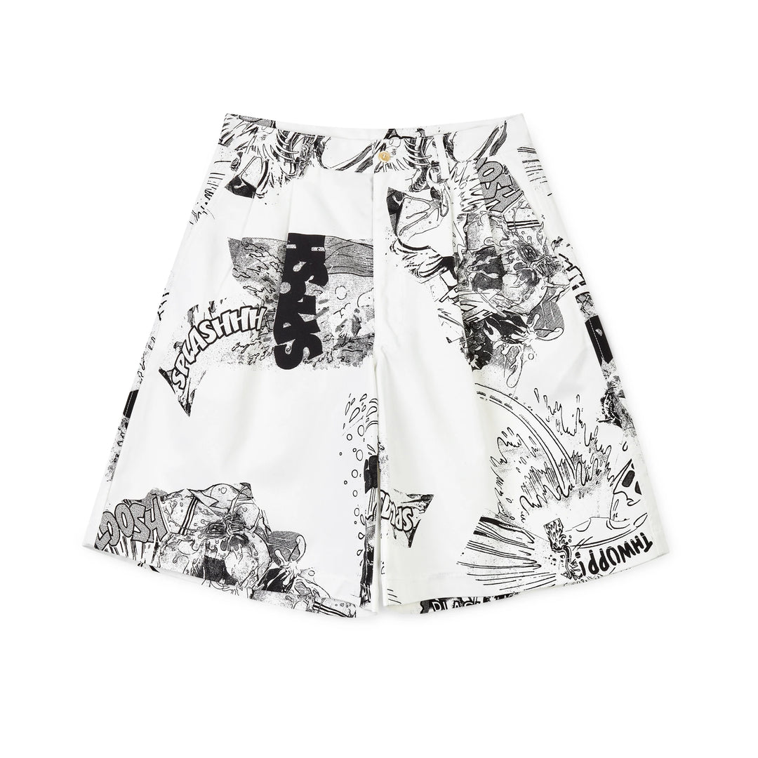 Comme Des Garçons SHIRT x Christian Marclay Cotton Shorts - Print A