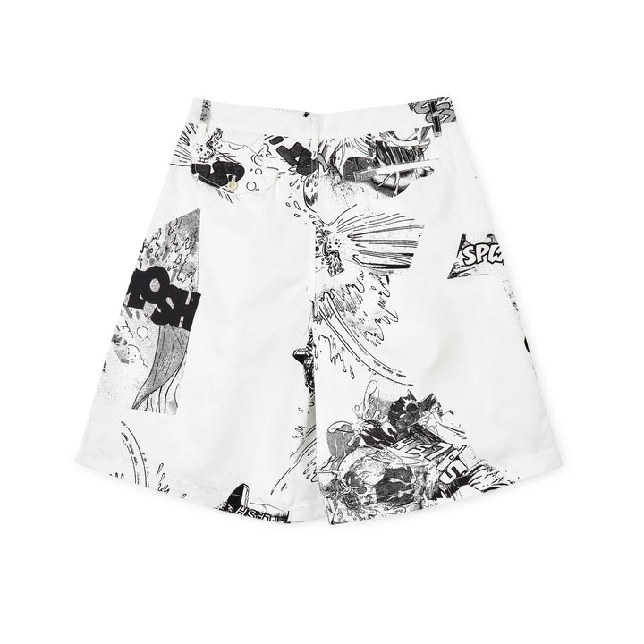 Comme Des Garçons SHIRT x Christian Marclay Cotton Shorts - Print A