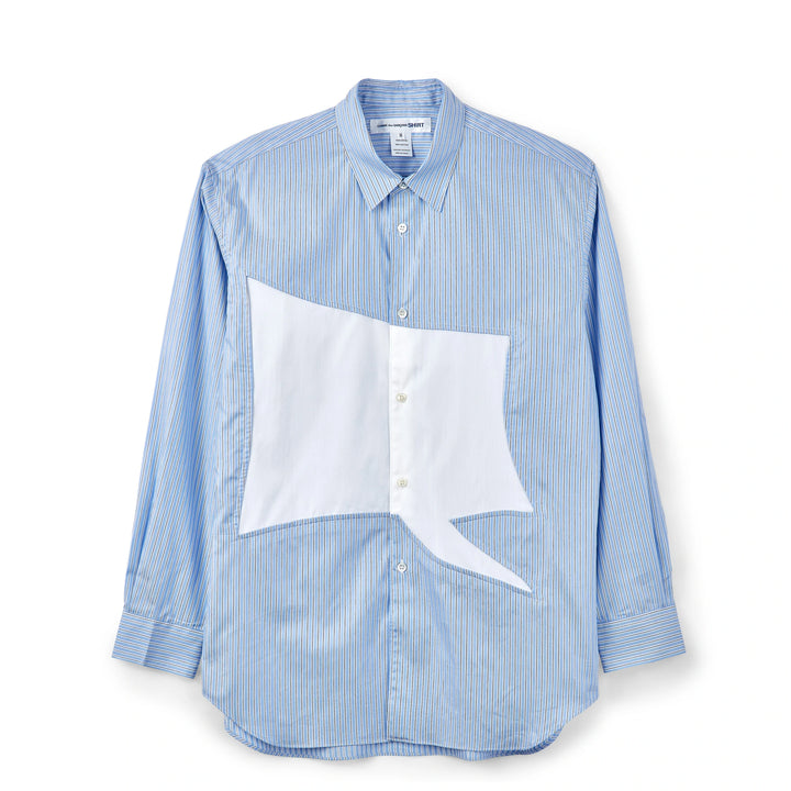 Comme Des Garçons SHIRT Striped Long Sleeve Shirt - Blue/Stripes