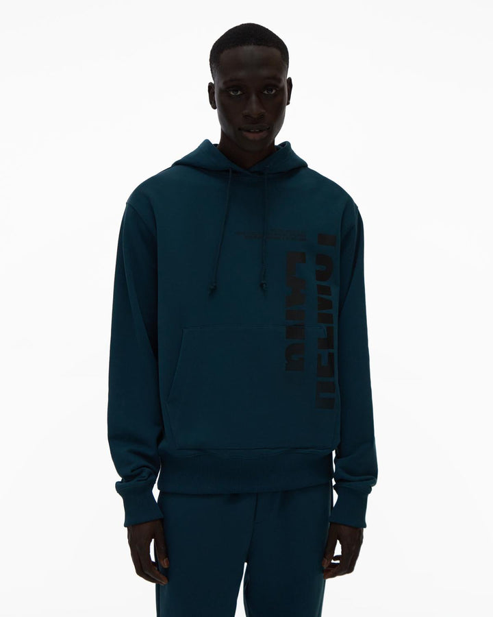 Helmut Lang Mens Micro-Mix Hoodie - Neptune