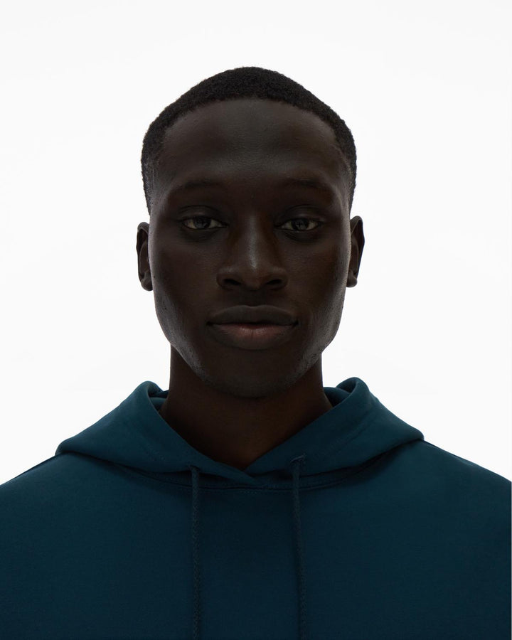 Helmut Lang Mens Micro-Mix Hoodie - Neptune
