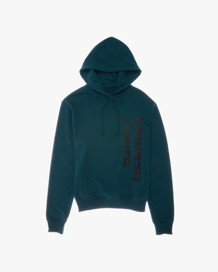 Helmut Lang Mens Micro-Mix Hoodie - Neptune