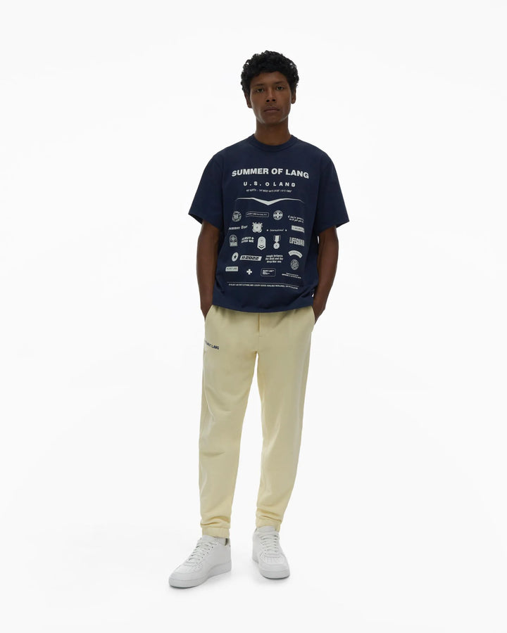 Helmut Lang Trapunto Jogger - Custard