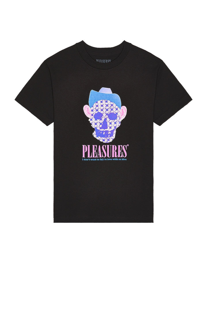 PLEASURES COWBOY T-SHIRT - BLACK