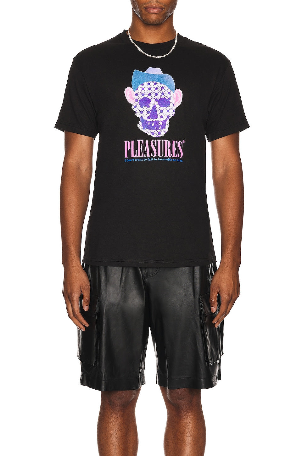 PLEASURES COWBOY T-SHIRT - BLACK