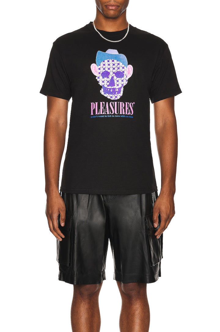 PLEASURES COWBOY T-SHIRT - BLACK