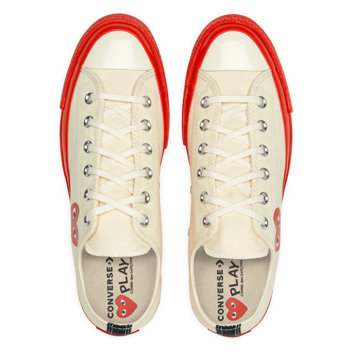 CONVERSE X COMME DES GARCONS PLAY Red Sole Chuck 70 Low Top AZ-K123-001-2