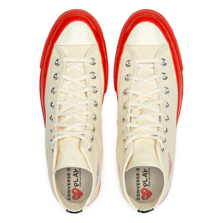 CONVERSE X COMME DES GARCONS PLAY Red Sole High Top AZ-K124-001-2
