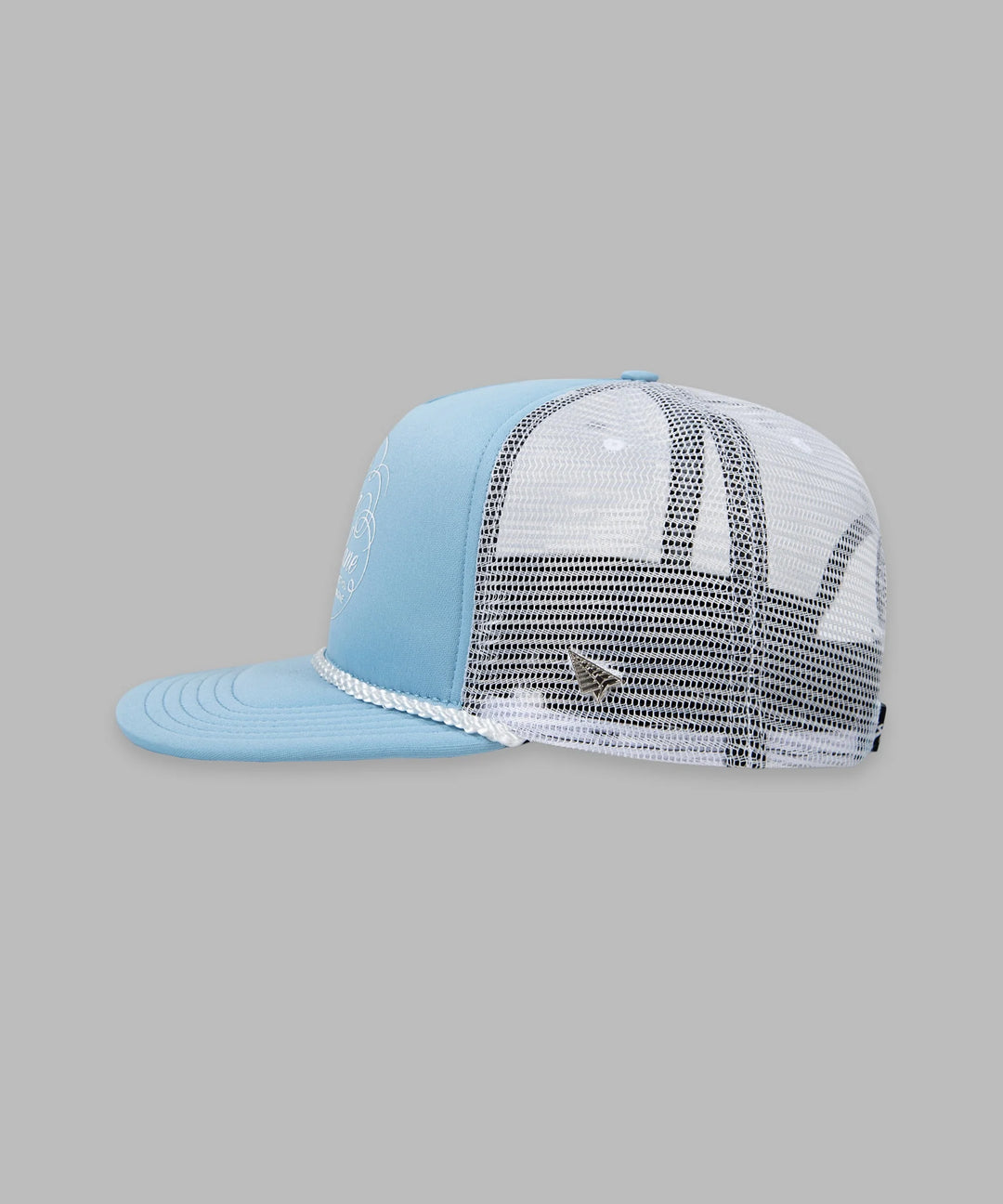 Paper Planes Script Trucker Hat - Sky Blue