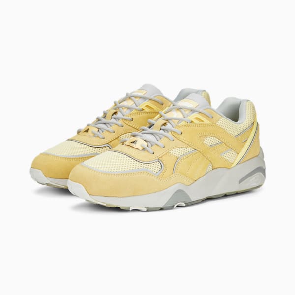 PUMA R698 Minerals Men's Sneakers - Pale Lemon-Glacier Gray