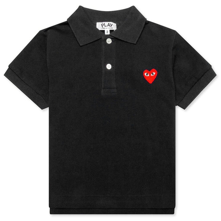Comme Des Garcons Kids For Children Polo Shirt  - Black