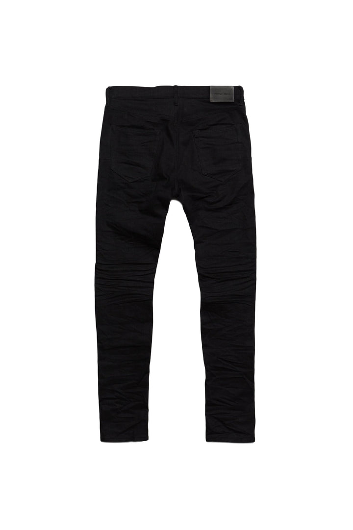 Purple Brand P001 Low Rise Skinny Jeans - Black Raw
