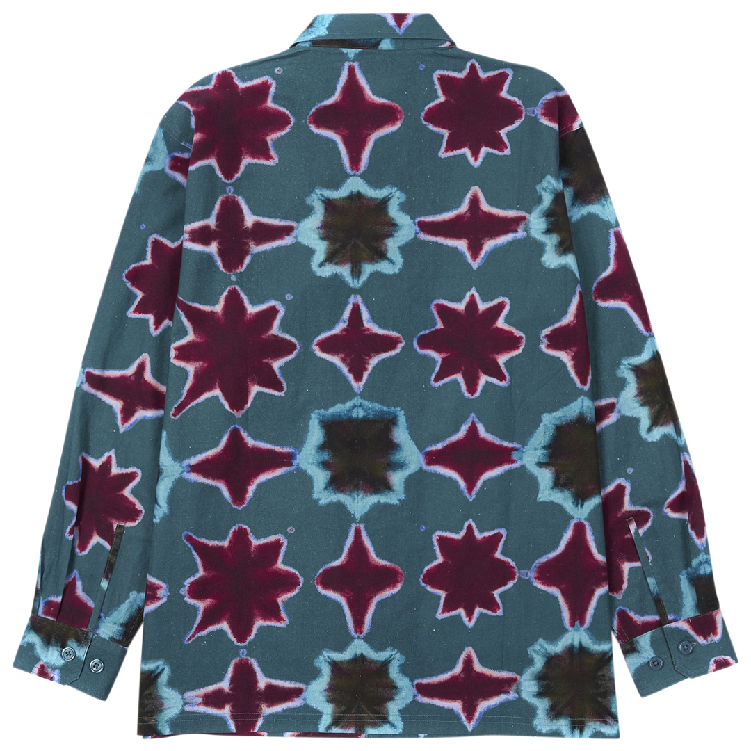 PLEASURES SULFUR LS BUTTON DOWN - BLUE