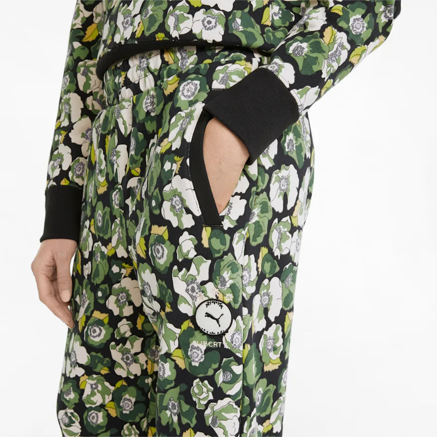 PUMA x LIBERTY Printed Women's Sweatpants - Puma Black-Flower AOP