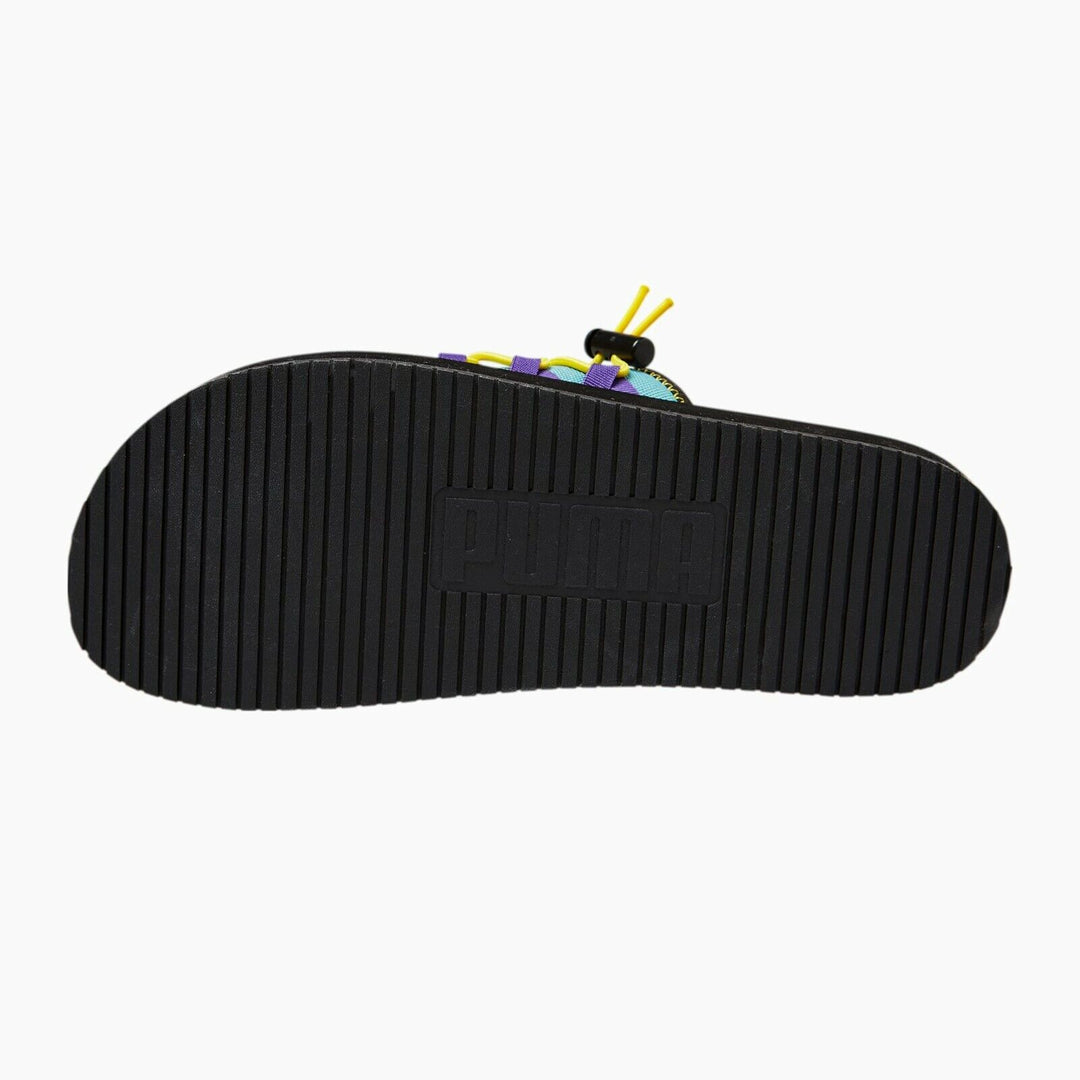 PUMA WILO BUTTER GOODS Mens Slides - Puma Black-Putty-Mineral Blue