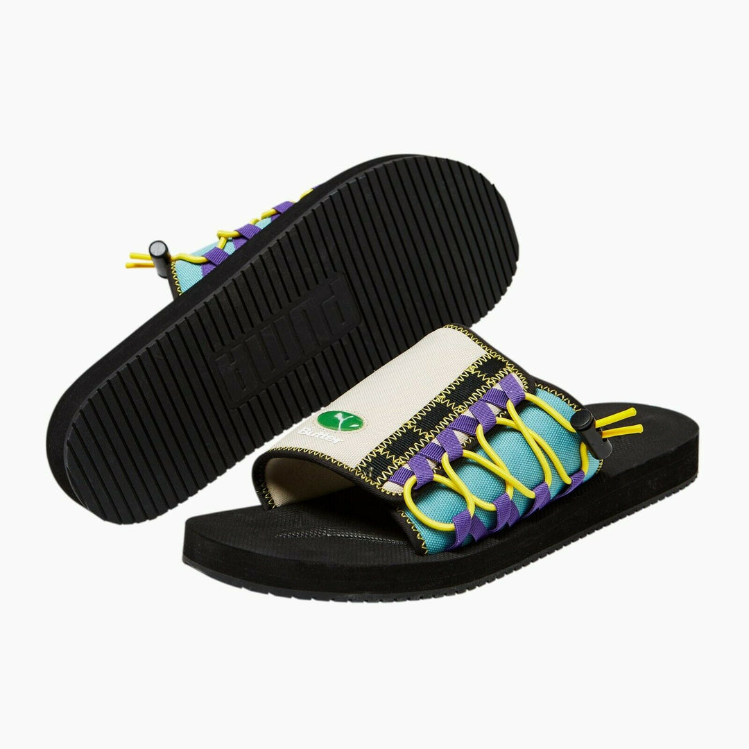 PUMA WILO BUTTER GOODS Mens Slides - Puma Black-Putty-Mineral Blue