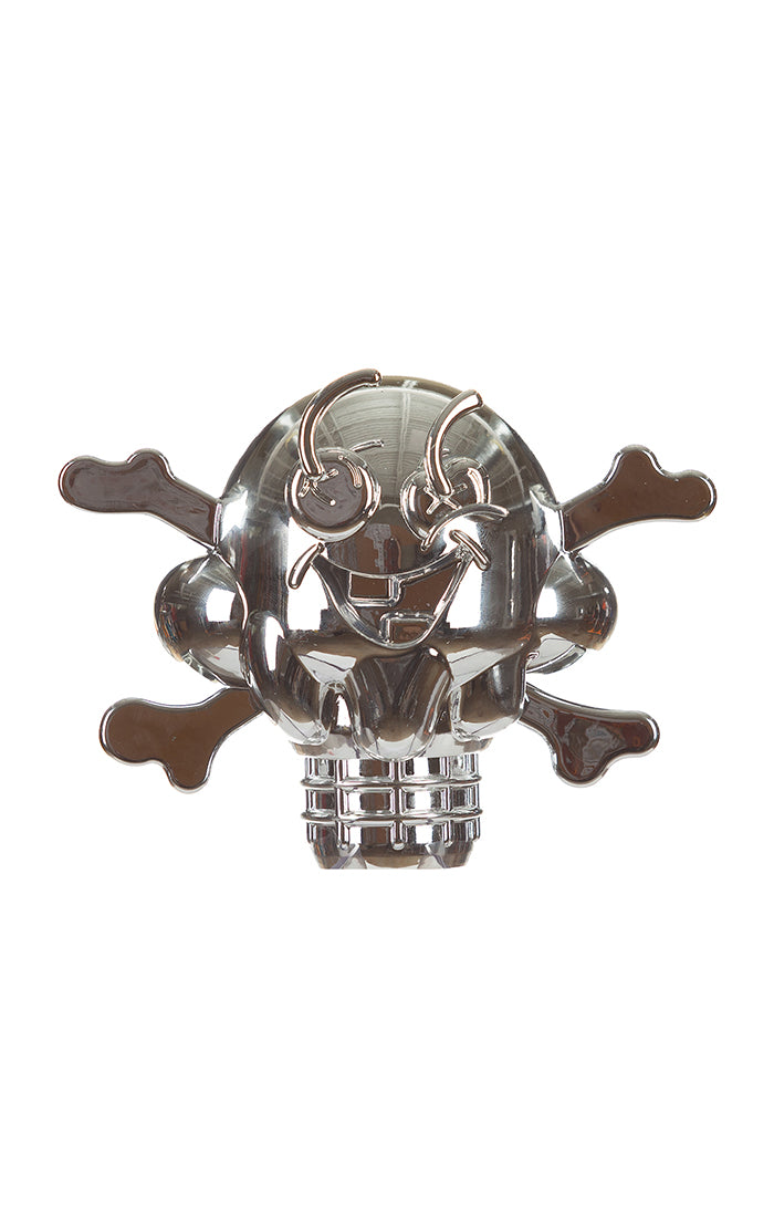 ICECREAM cones n bones figurine - silver