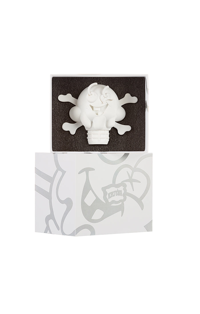 ICECREAM cones n bones figurine - white