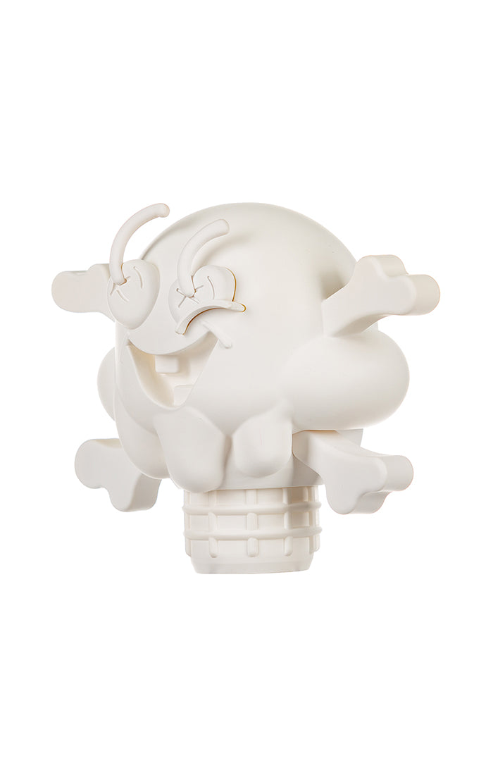 ICECREAM cones n bones figurine - white