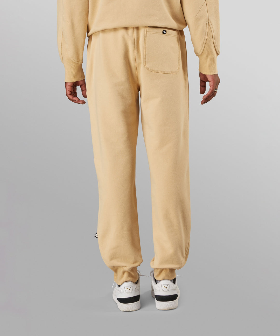 Paper Planes Brushed Surface Fleece Jogger - Pebble