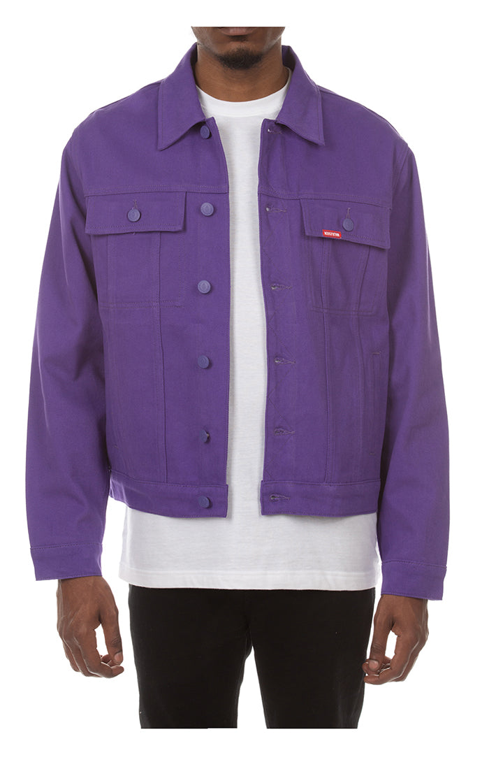 ICECREAM dagger denim jacket - prism violet