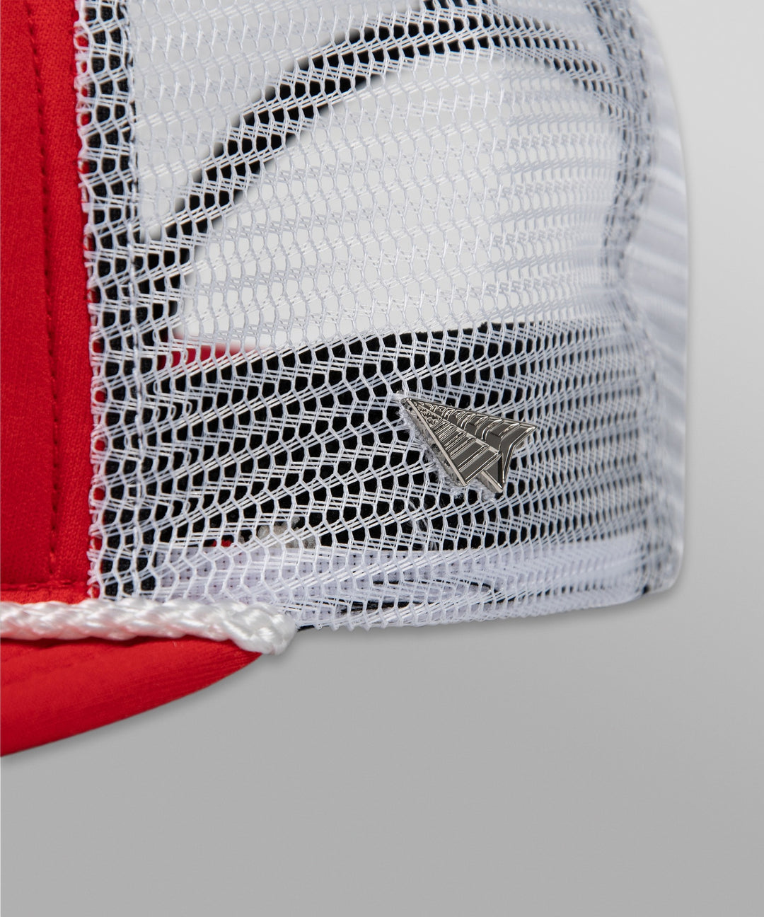 Paper Planes Script Trucker Hat - Coral Red