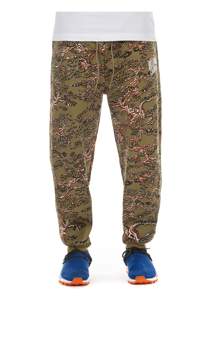 Billionaire Boys Club bb camo sweats - olive drab